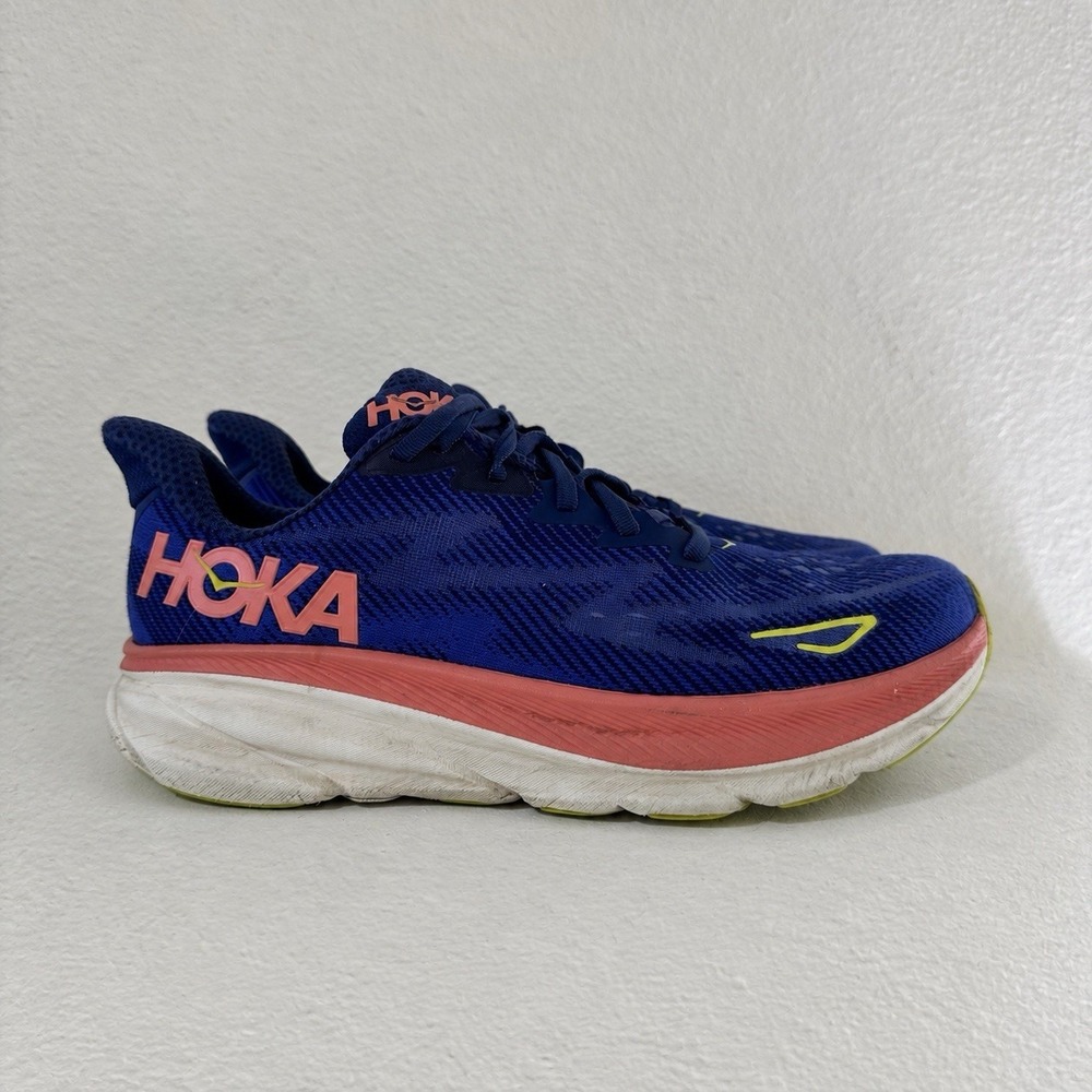 Hoka One One HOKA Clifton 9 Evening Sky Coral Womens Sz 10.5